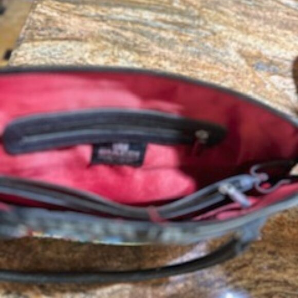 Biacci Leather Excellent Condition Hand Painted Satchel Purse Bag Handbag - Picture 8 of 8